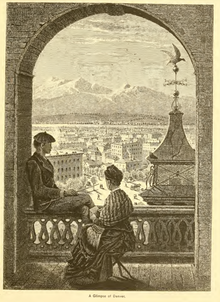 Denver from "Scenery of the Pacific Railways and Colorado", 1878.