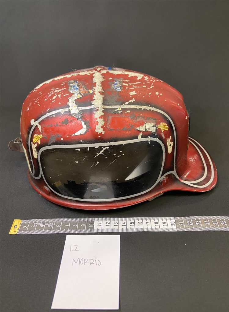 Helmet of coal miner Liz "LZ" Morris. Fort Collins Museum of Discovery.