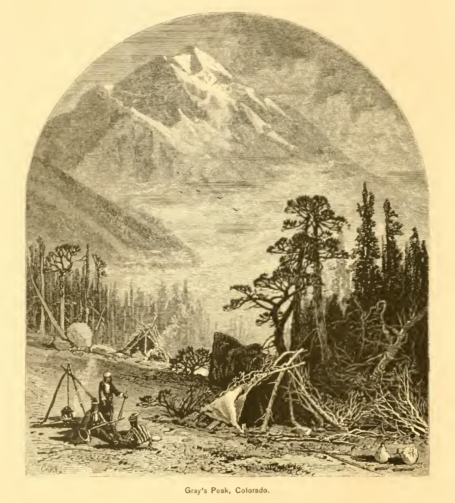 Grey's Peak from "Scenery of the Pacific Railways and Colorado", 1878.