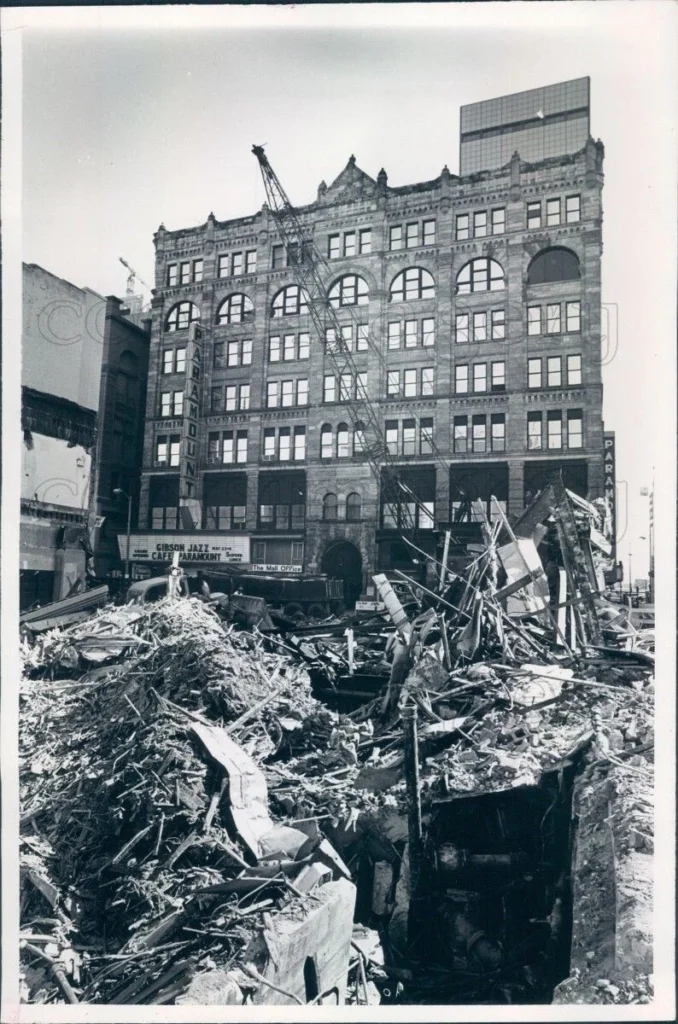 The elaborate facade of the Kittredge Building, formerly at 511 16th St. in Denver.